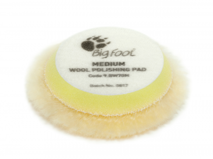Rupes BigFoot Wool-Pad gelb Medium 50-65mm Einzeln unverpackt