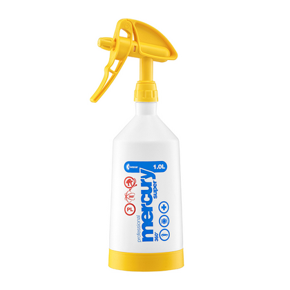 Kwazar Mercury Super 1L Pro+ Sprhflasche 360 Grad Funktion Gelb