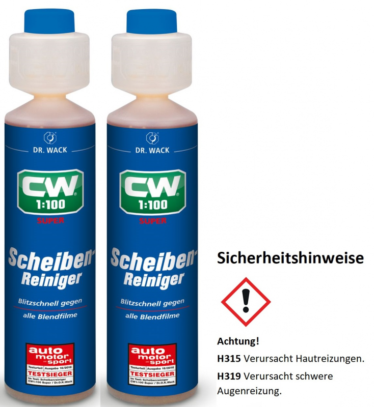 Dr. Wack CW1:100 Super Scheibenreiniger Konzentrat 250ml