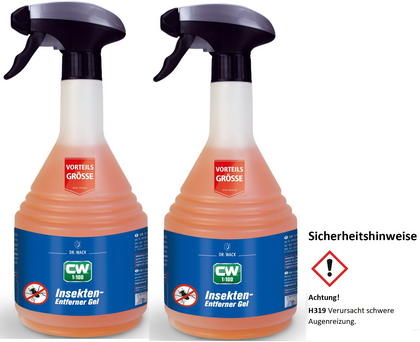 2x Dr. Wack CW1:100 Insektenentferner Gel 750ml